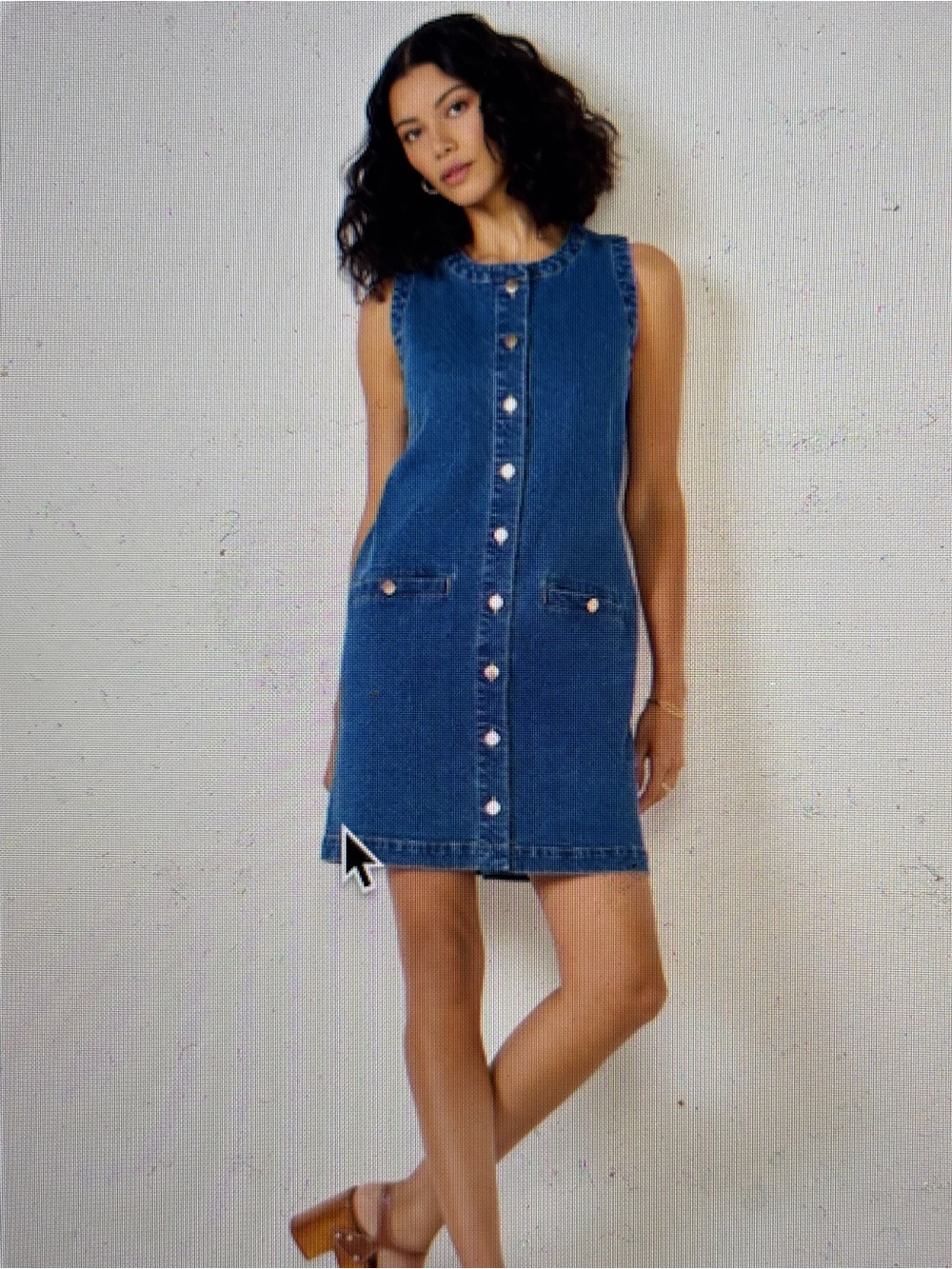 Evereve Emma Denim Dress Size M NWT
